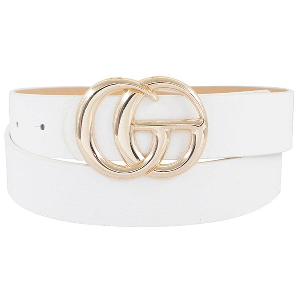 Trendy Letter Buckle Belt IW-3342A032