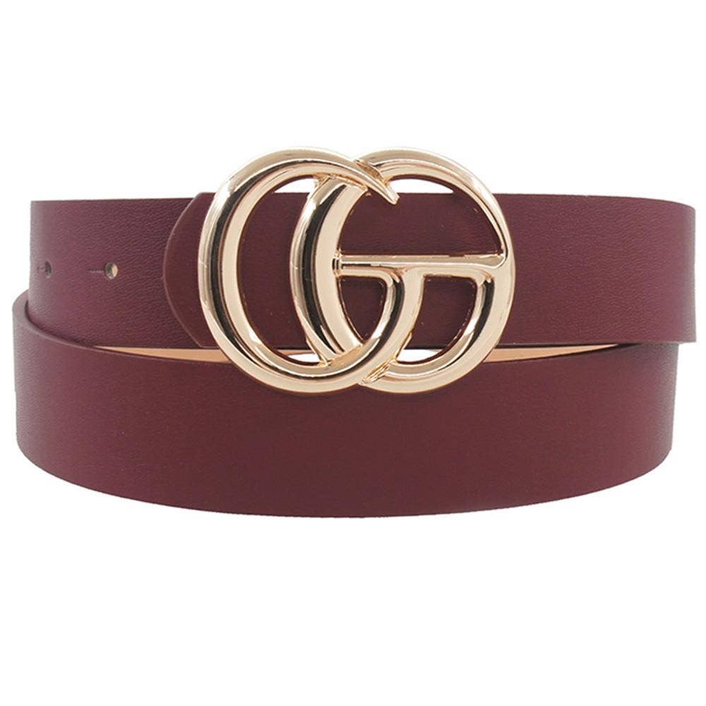 Trendy Letter Buckle Belt IW-3342A032