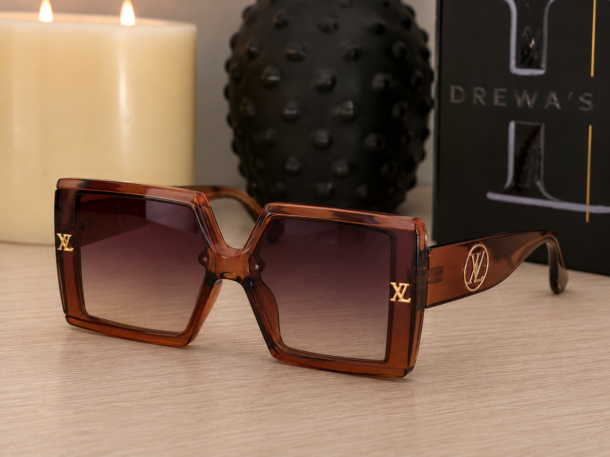 🤎 Oversized Mocha Square Sunglasses