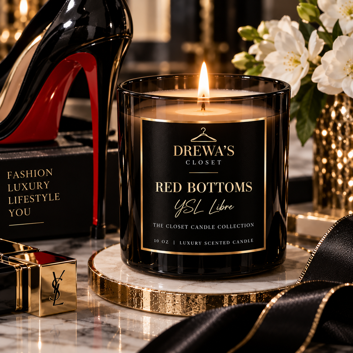 Red Bottoms YSL Luxury Scented Candle