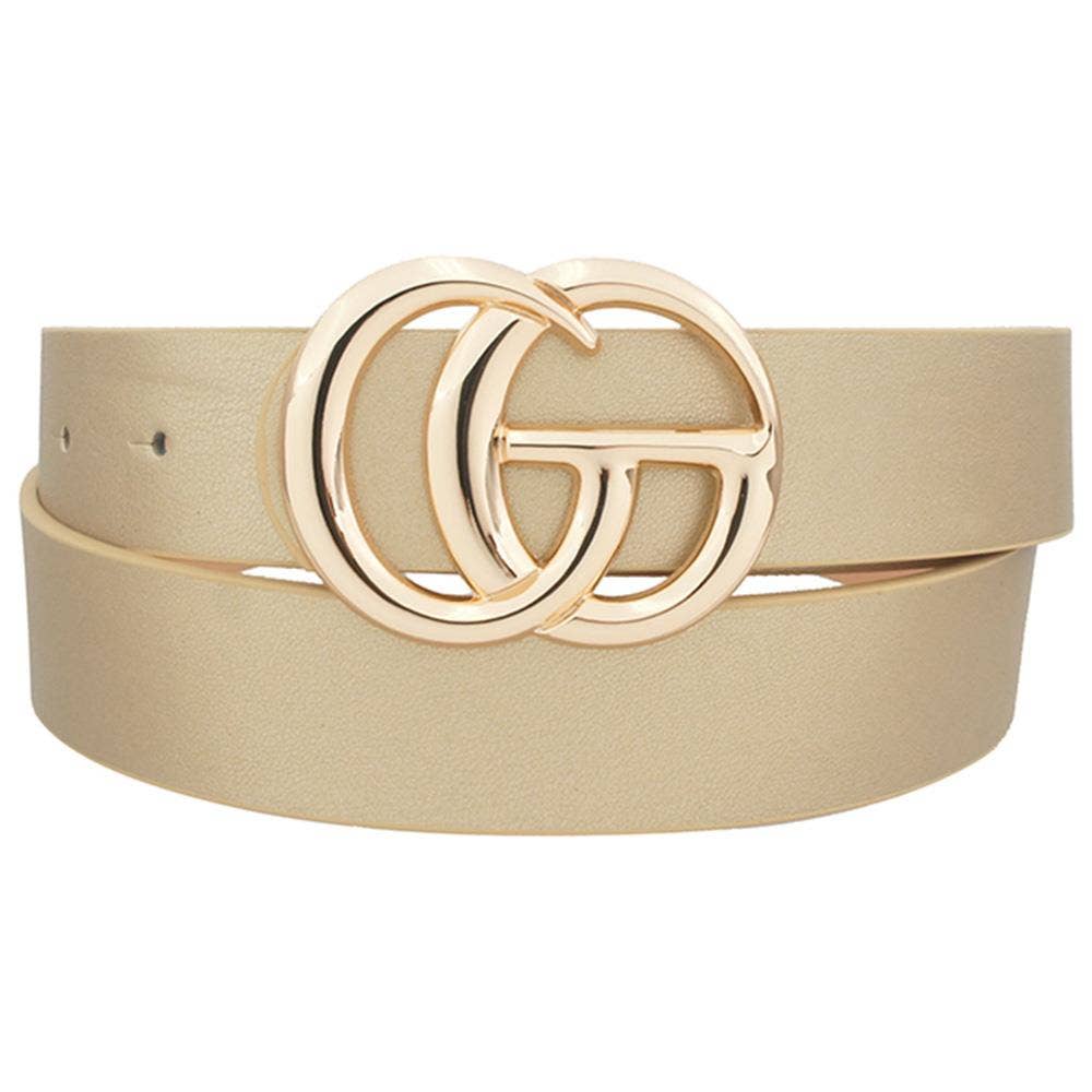 Trendy Letter Buckle Belt IW-3342A032
