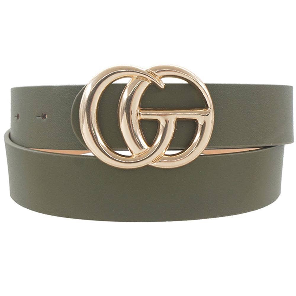 Trendy Letter Buckle Belt IW-3342A032